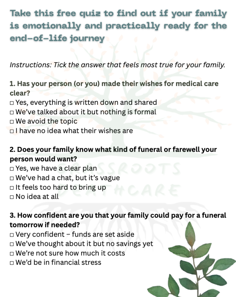 Free Quiz – Grassroots Deathcare & Funerals